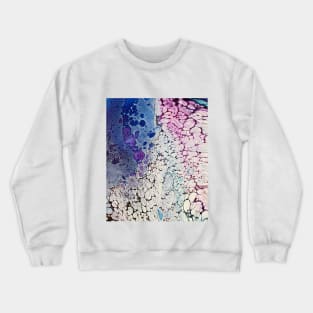 Moon Trails Fluid Art Crewneck Sweatshirt